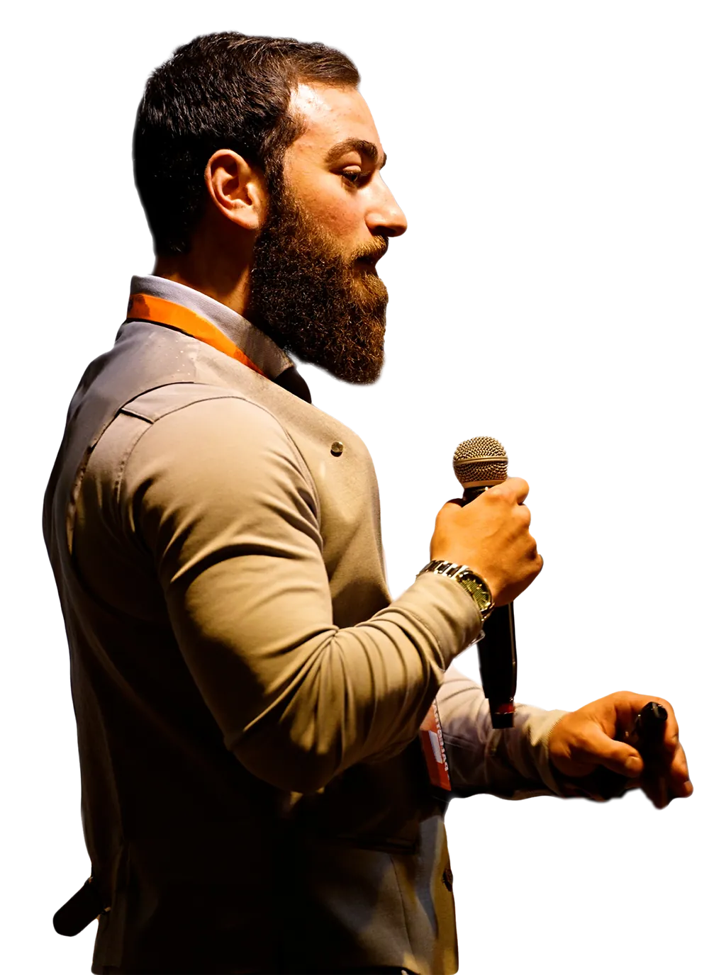 Darlan Kralik apresentando em evento